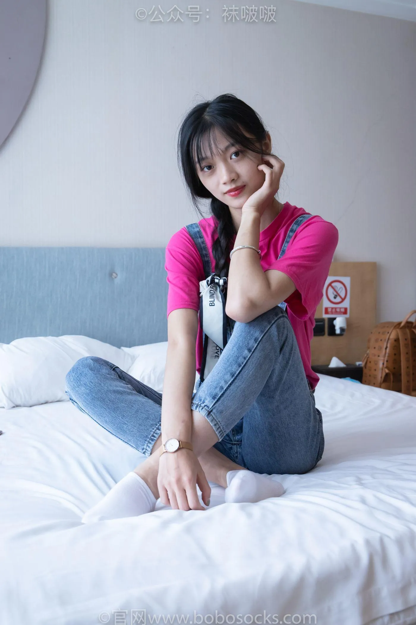 [BoBoSocks袜啵啵]NO.024 涵涵-板鞋、白棉袜、裸足 [134P]插图9